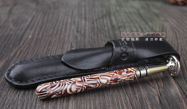 淘金周 8deco镂花防熄火烟斗压棒带通针 碾磨式 club多彩-4