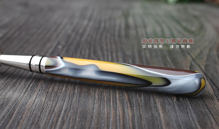 淘金周 8deco镂花防熄火烟斗压棒带通针 碾磨式 club黄彩-1