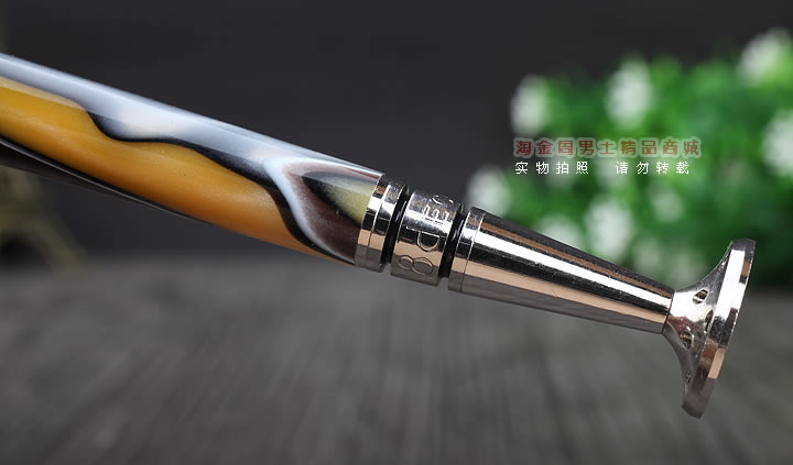 淘金周 8deco镂花防熄火烟斗压棒带通针 碾磨式 club黄彩-3