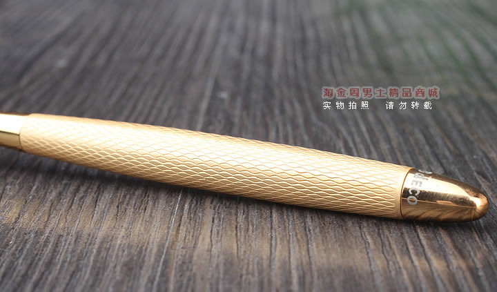 淘金周 8deco镂花防熄火烟斗压棒带通针 碾磨式 亚金-1